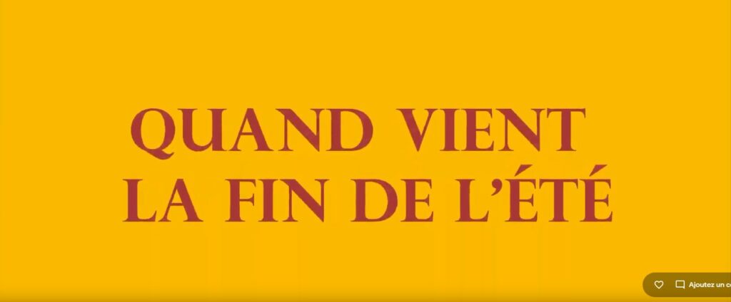 Poème : “Quand vient la fin de l’été” par Serge Mas