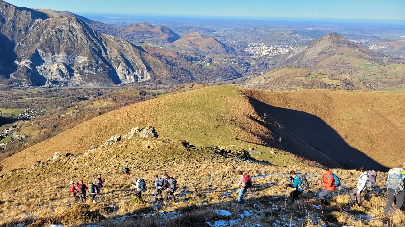 28-12-2025  Photos J-M. Lafitte – Rocher de la Boup en boucle depuis Berbérust avec J-C. Duffourc et J-M. Lafitte
