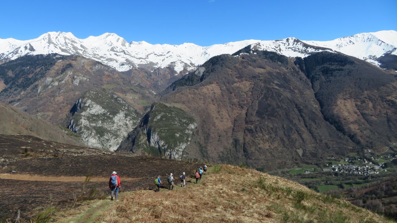 12-03-2026   Photos M. Hourquet – Crête du col de Lagréou avec M. Hourquet et J-J. Cazala