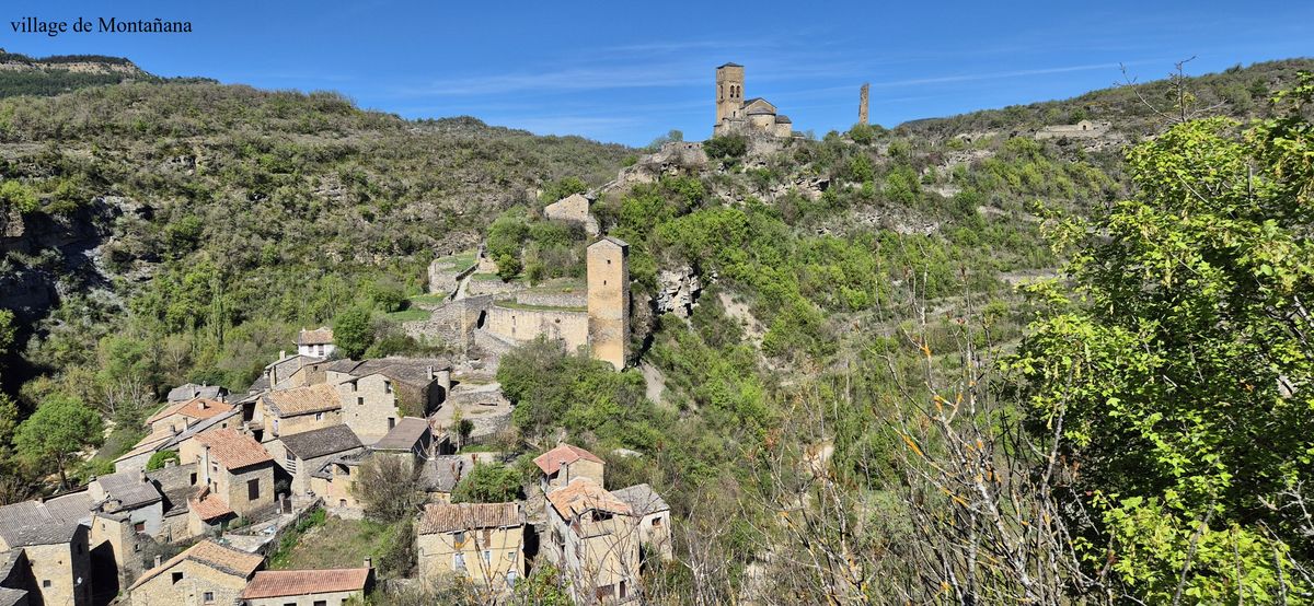 16/18-04-2026   Photos B. Triboult – J1  Séjour Congost du Mont Rebei – Village de Montañana puis Castillo de Chiriveta ; Ermita de Nuestra Señora del Desfiladero  avec M. Saux et F. Ribas